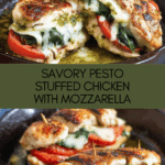 Pesto Tomato and Mozzarella Stuffed Chicken Breasts Recipe