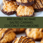 No Bake Salted Caramel Coconut Macaroons Recipe