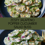 Jalapeno Popper Cucumber Salad Recipe