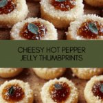 Cheesy Thumbprint Appetizers with Hot Pepper Jelly Recipe