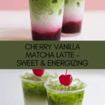 Cherry Vanilla Matcha Latte Recipe