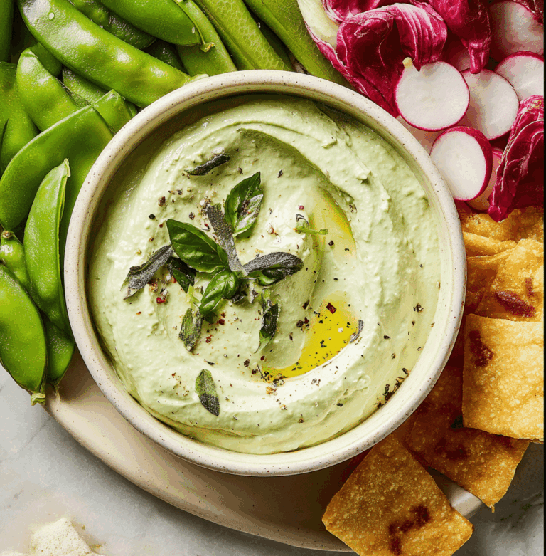 Garlic & Herb Whipped Cottage Cheese Dip Recipe