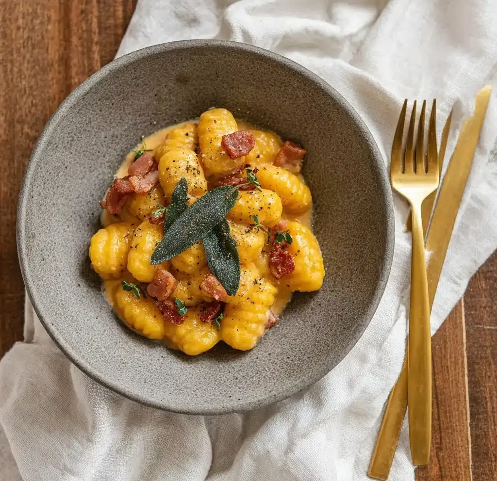 Gnocchi with Creamy Pumpkin Sauce Recipe