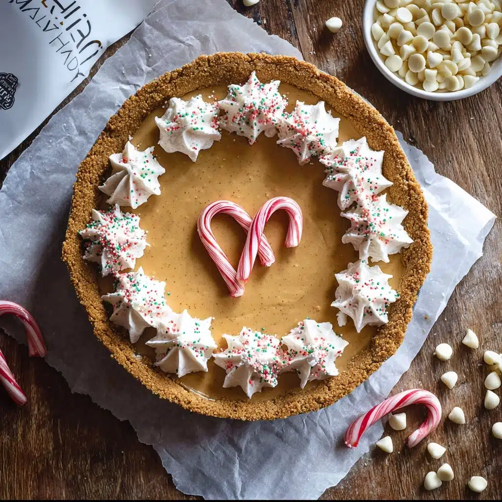 White Chocolate Candy Cane Pie Recipe - Recipe Image