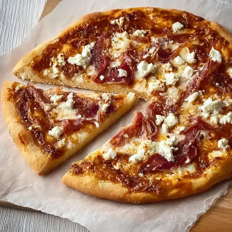 Simple Fig Pizza with Goat Cheese and Prosciutto Recipe