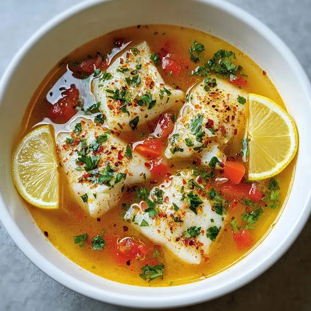 Spicy Lemon Fish Soup Recipe - Recipe Image