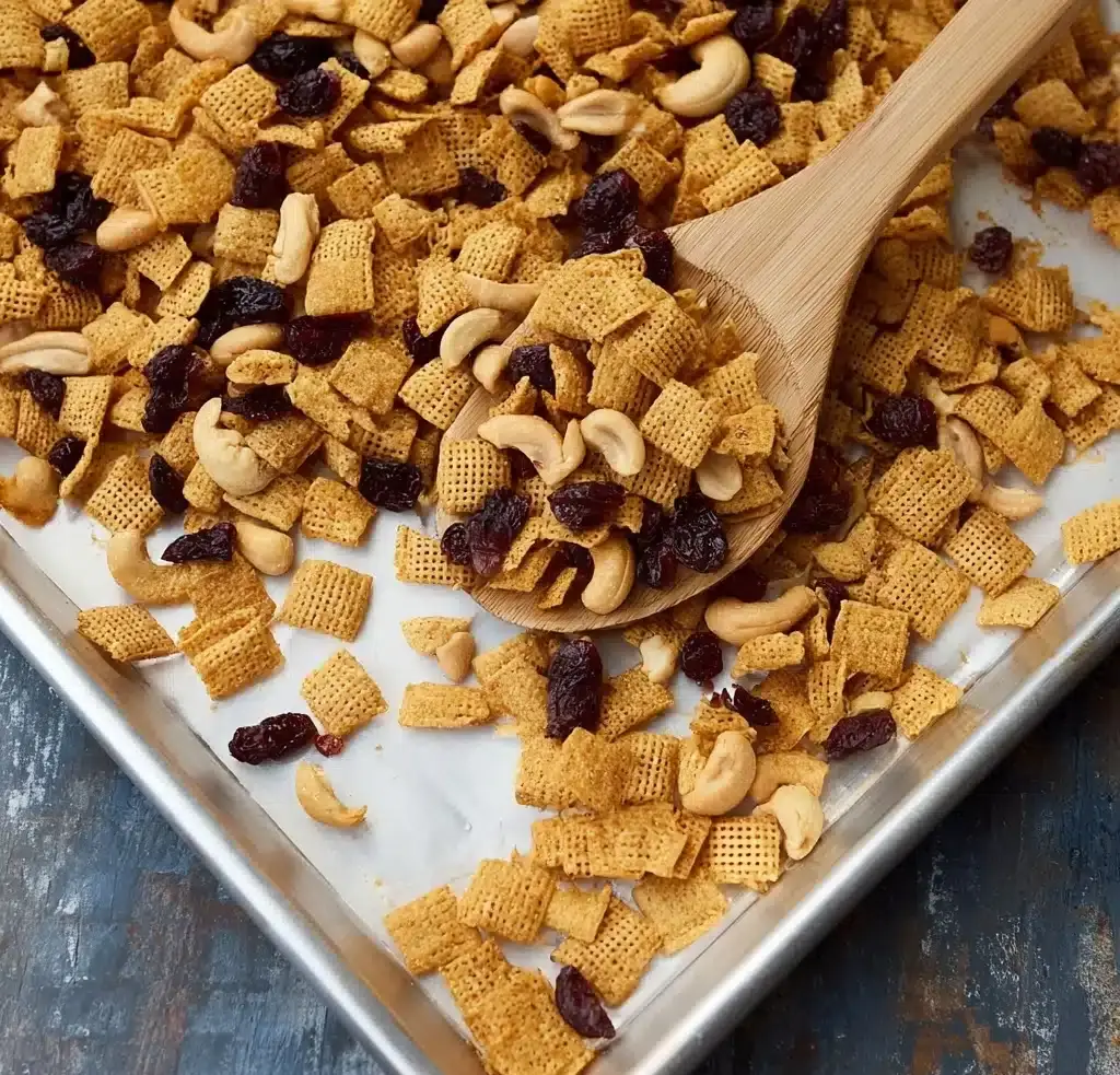 Orange Snack Mix with Dried Cranberries Recipe
