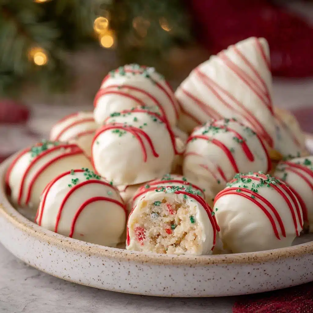 Christmas Tree Cake Truffles with Little Debbies cakes Recipe
