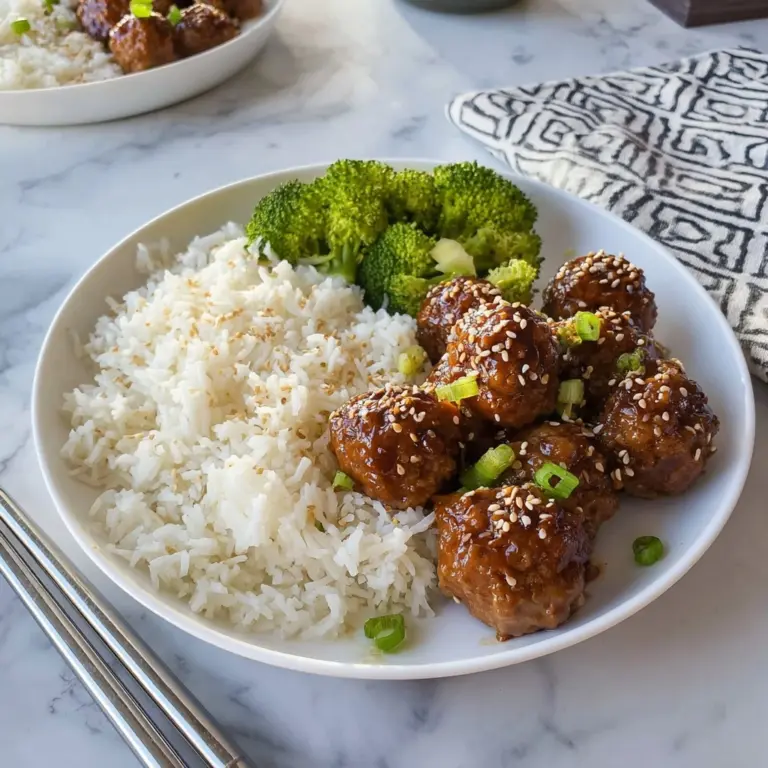 Easy Korean BBQ Meatballs Recipe