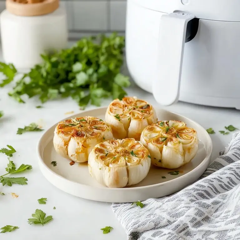 Air Fryer Roasted Garlic Recipe