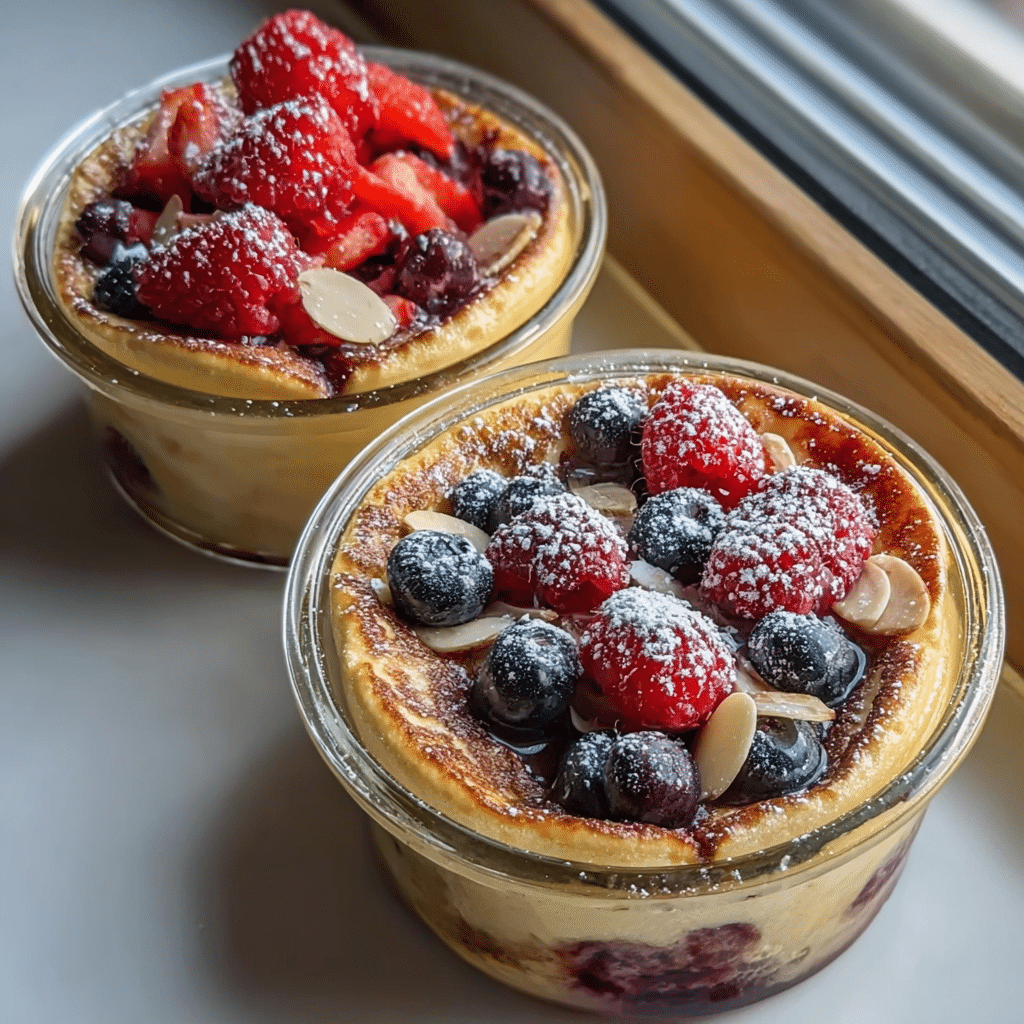 Baked Protein Pancake Bowls Recipe - Recipe Image