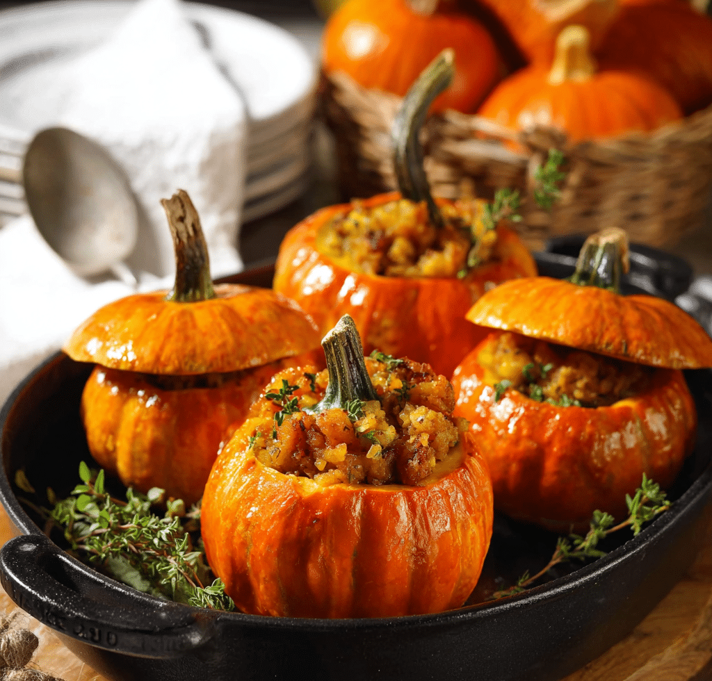 Stuffed Mini Pumpkins Recipe