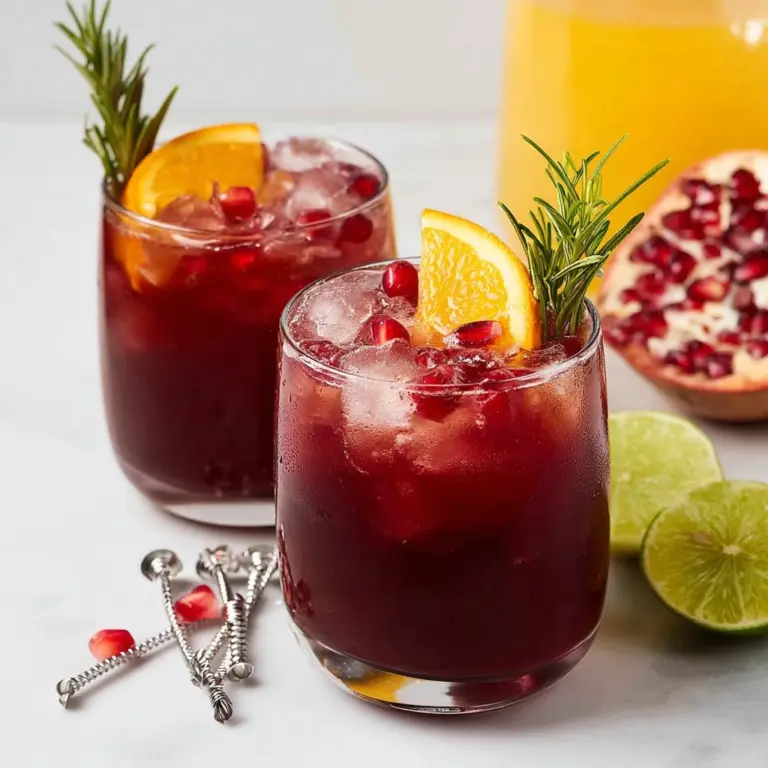 Easy Sparkling Pomegranate Mocktails Recipe