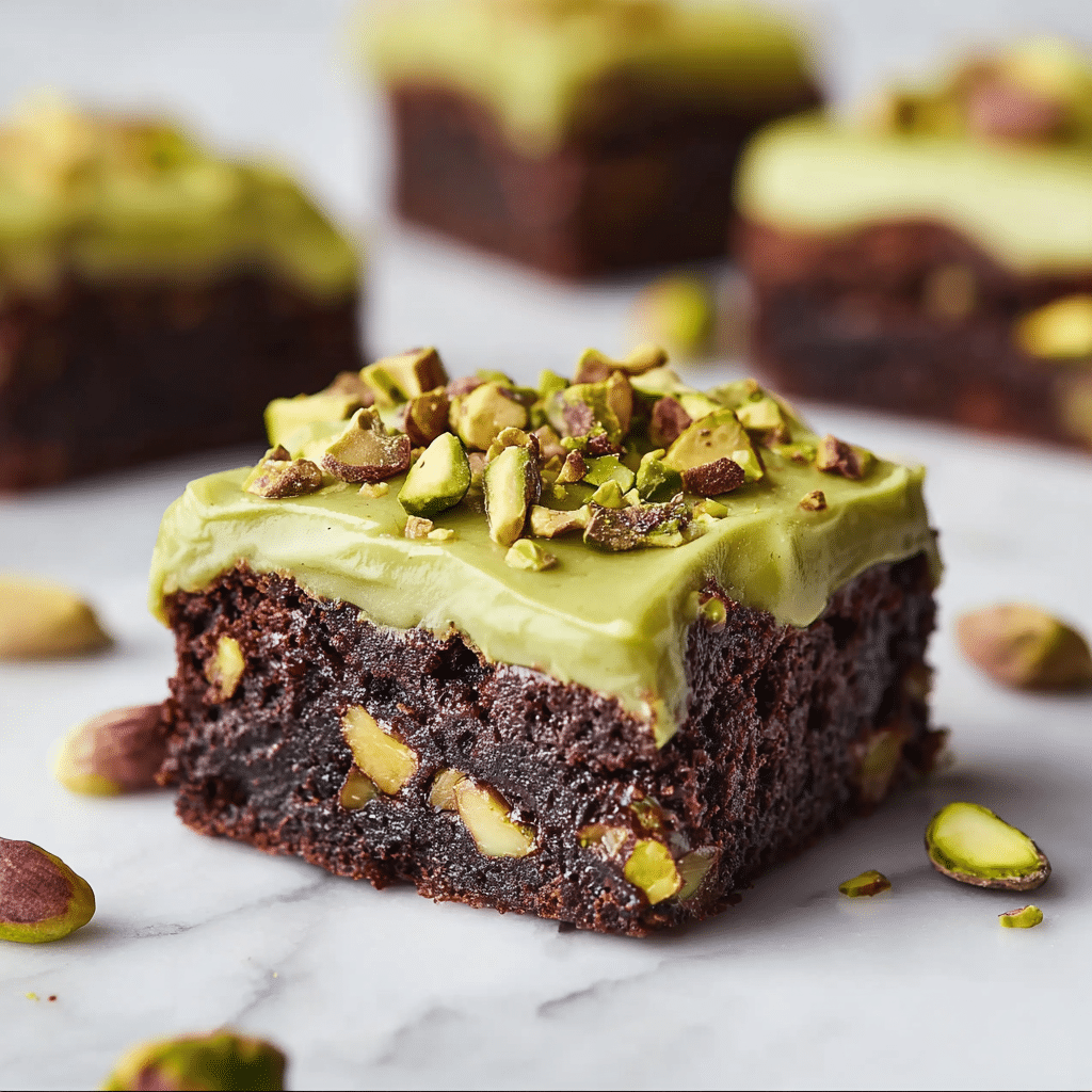 Pistachio Brownies Recipe - Recipe Image