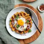 Cheesy Hash Brown Waffles Recipe