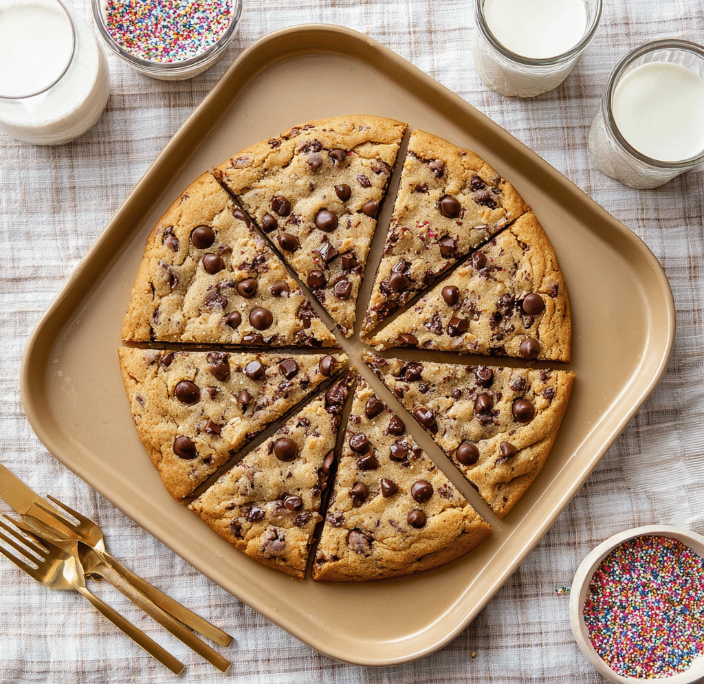 Chocolate Chip Cookie Pizza Recipe