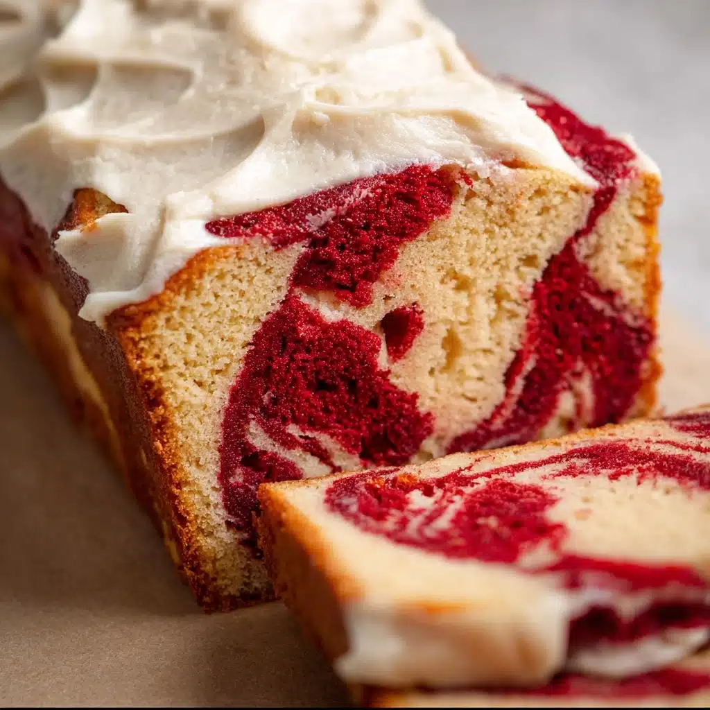MOIST Vegan Red Velvet Loaf Cake Recipe - Recipe Image