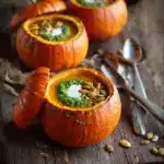 Roasted Garlic Sage Pesto Pumpkin Soup Recipe