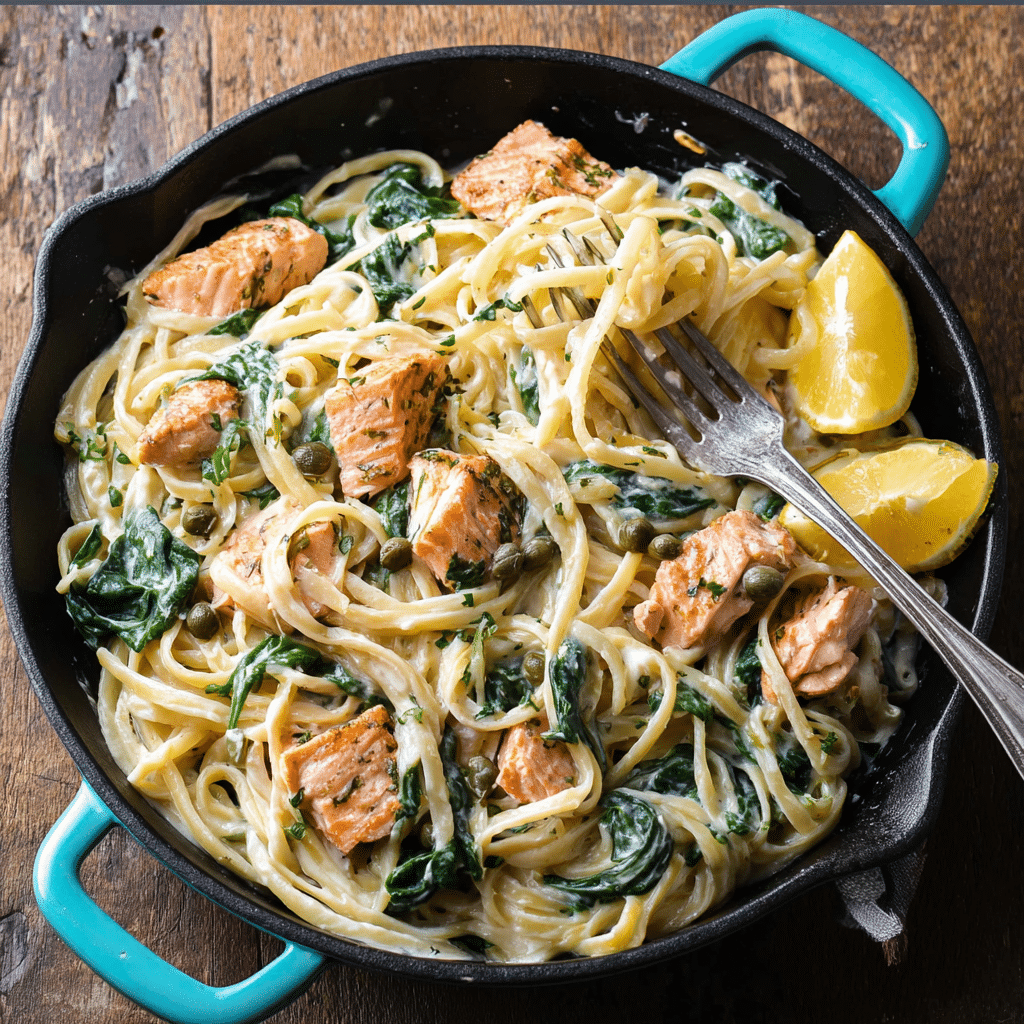 The Best Creamy Salmon Pasta Recipe - Recipe Image