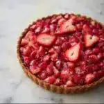 Sprouted Spelt Strawberry Rhubarb Tart Recipe