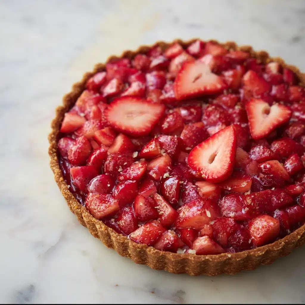 Sprouted Spelt Strawberry Rhubarb Tart Recipe