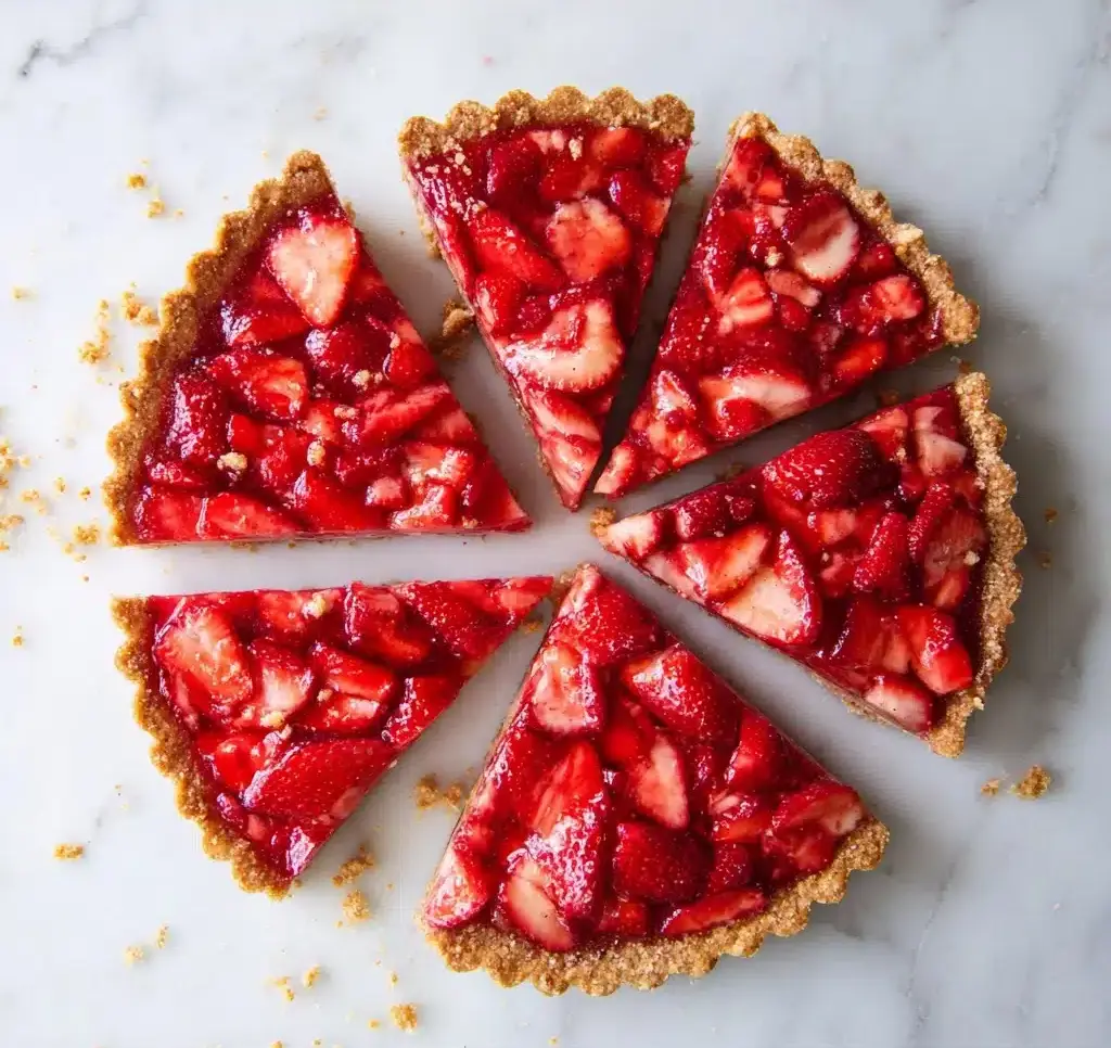 Sprouted Spelt Strawberry Rhubarb Tart Recipe