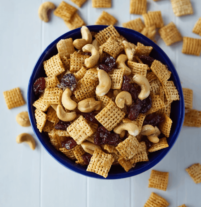 Orange Snack Mix with Dried Cranberries Recipe