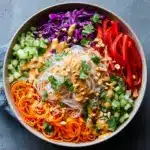 Spring Roll Salad with Peanut Sauce Recipe