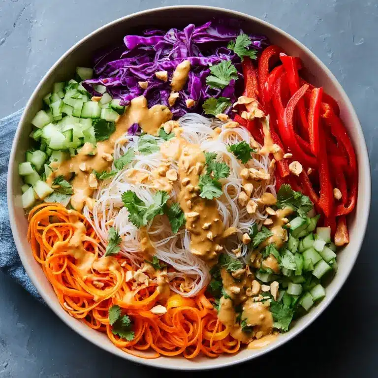 Spring Roll Salad with Peanut Sauce Recipe