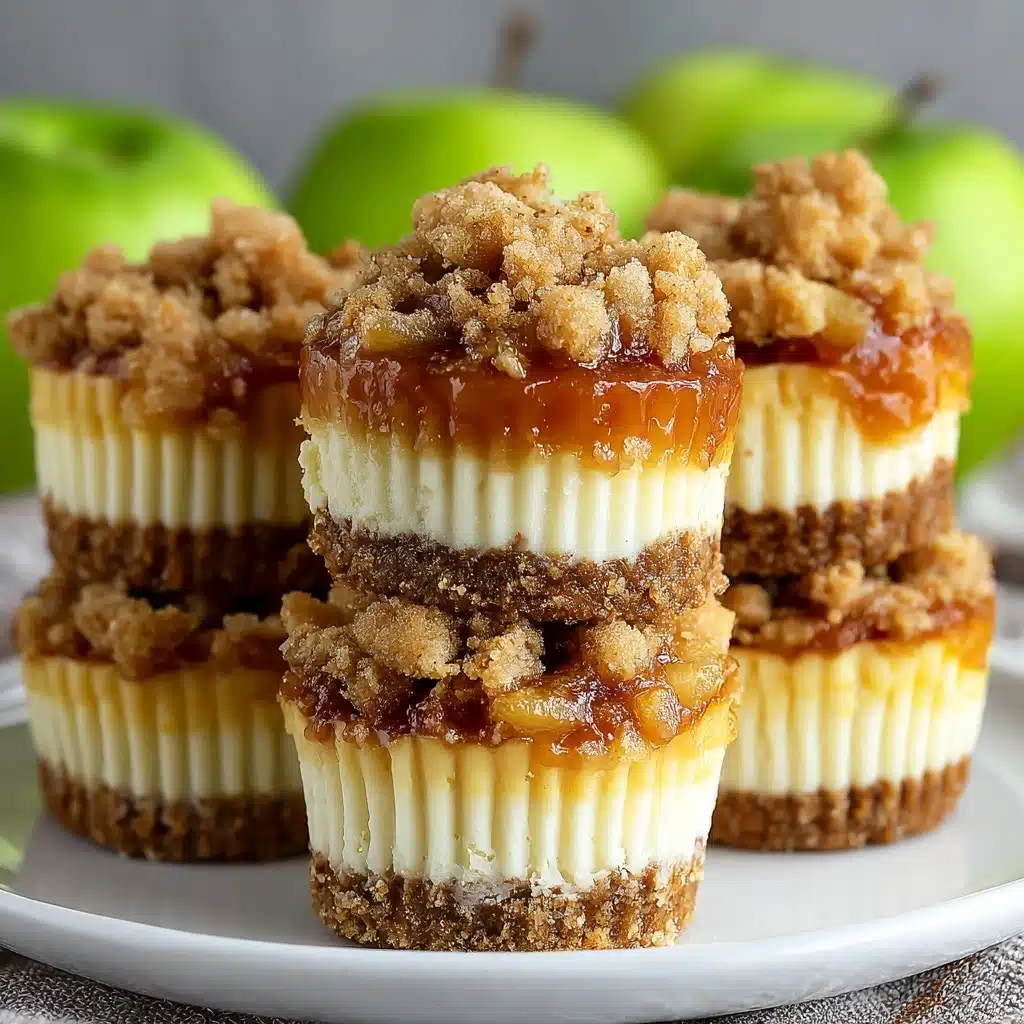 Apple Crisp Mini Cheesecakes Recipe - Recipe Image