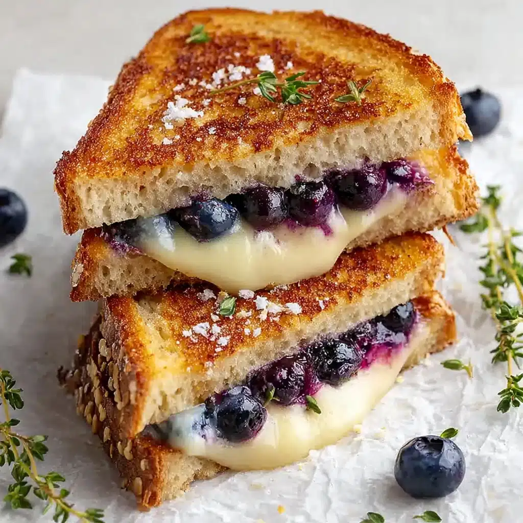 Crispy Blueberry Grilled Cheese Recipe - Recipe Image