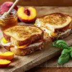 Honey Peach White Cheddar Grilled Cheese Sandwich Recipe