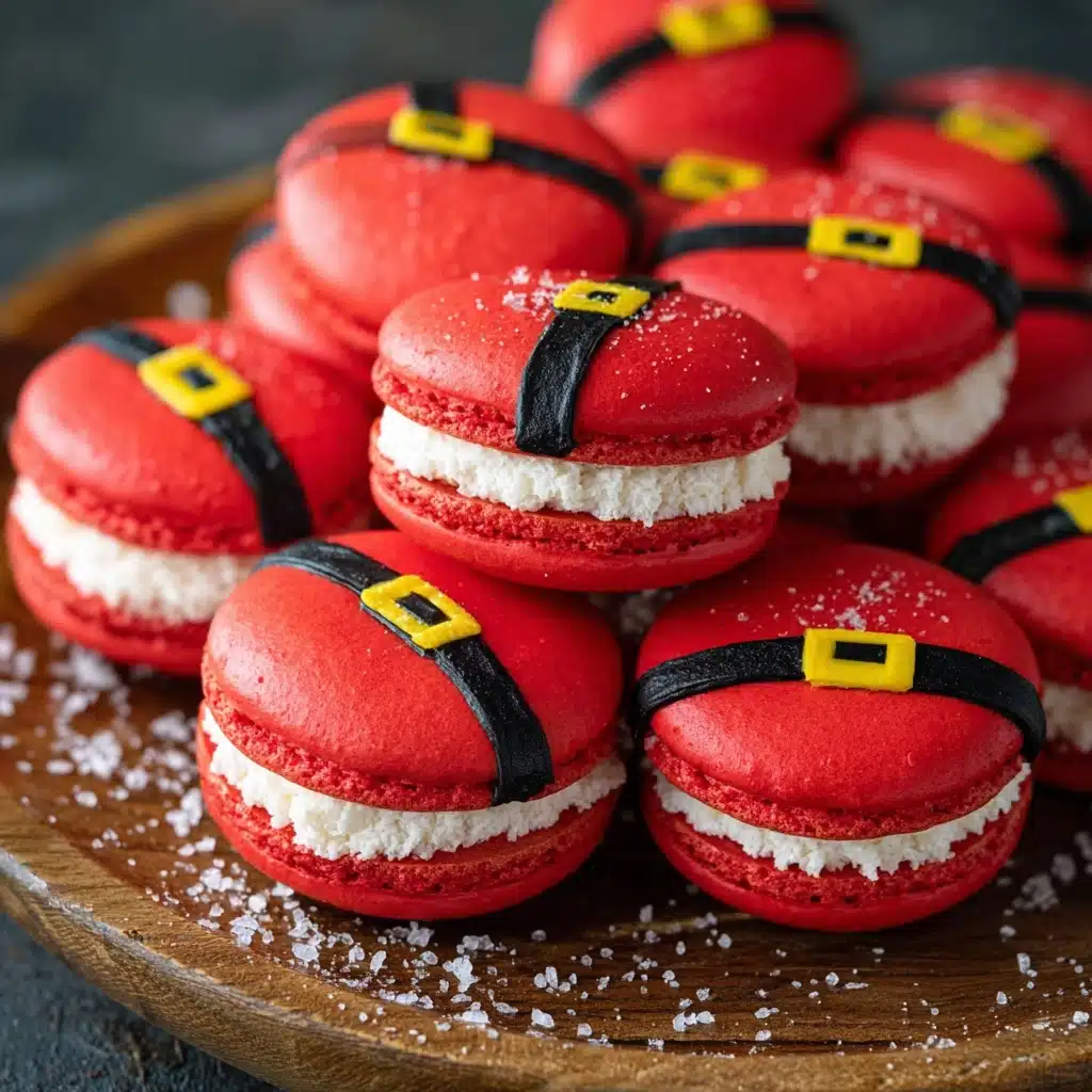 Santa Claus Macarons Recipe - Recipe Image