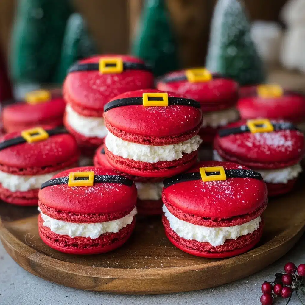 Santa Claus Macarons Recipe - Recipe Image