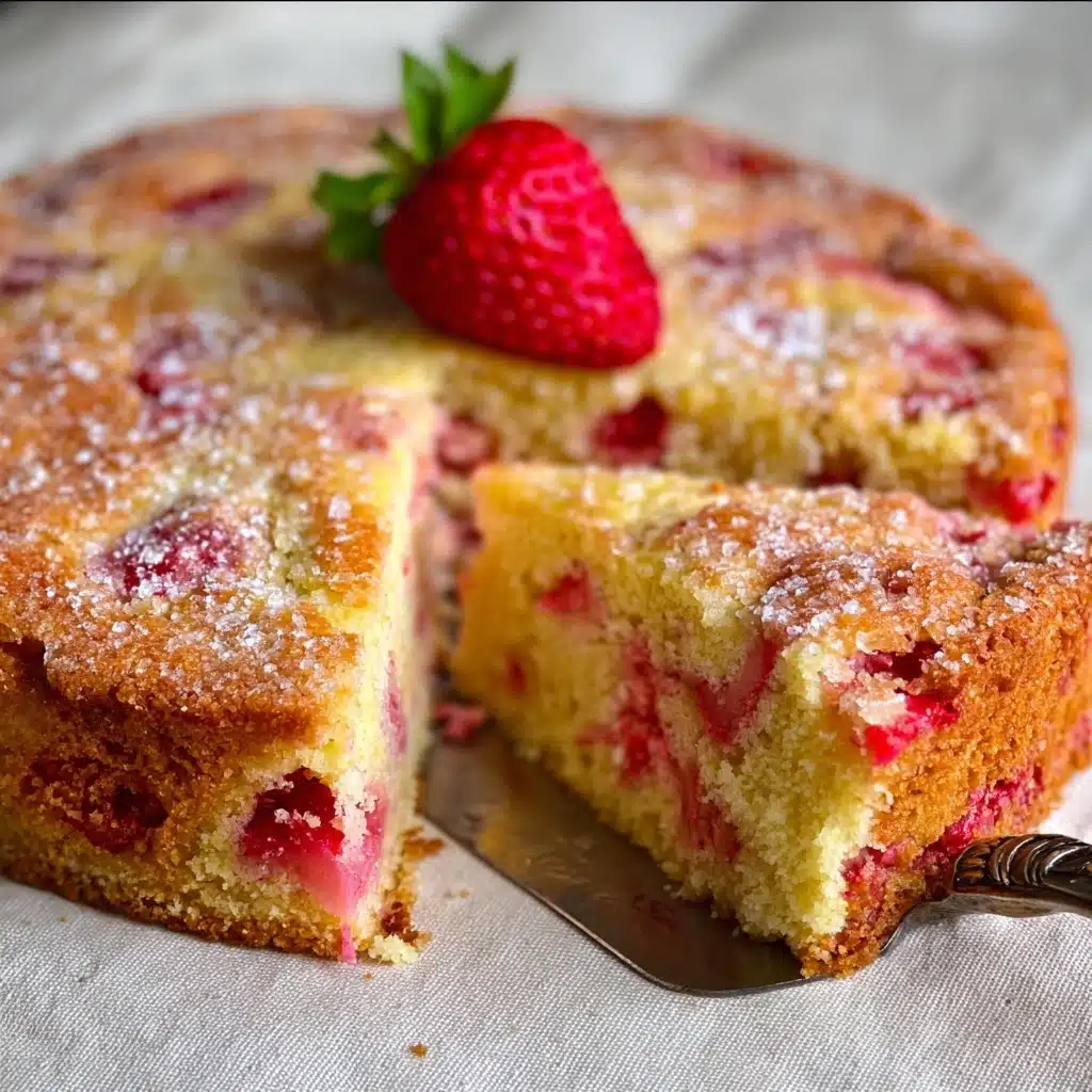 French Strawberry Cake Recipe - Recipe Image