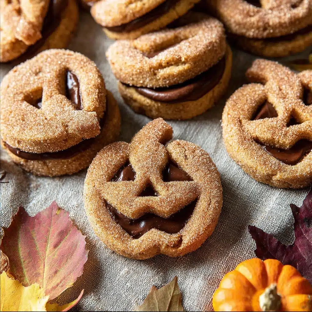 Milk Chocolate Stuffed Jack-O'-Lantern Cookies Recipe