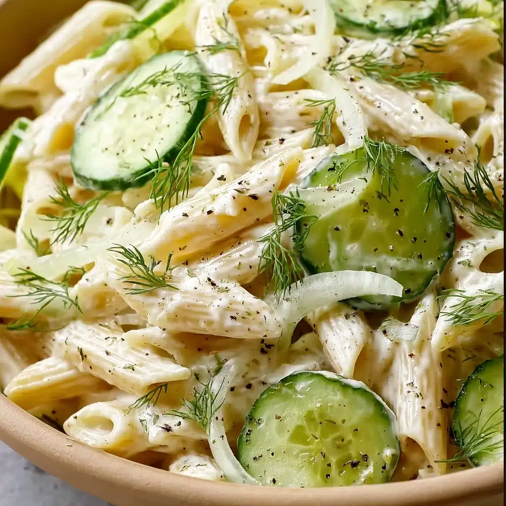 Healthy Cucumber Pasta Salad Recipe - Recipe Image