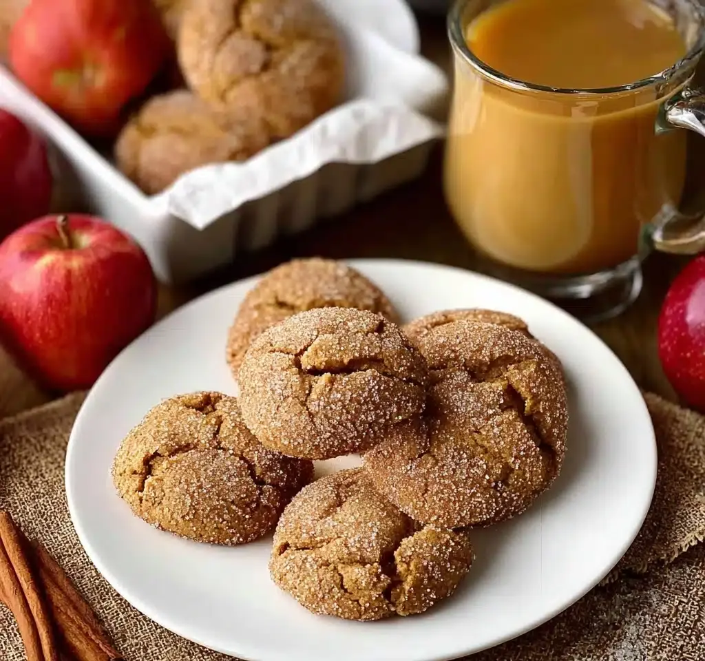 Soft Batch Apple Cider Gingersnap Cookies Recipe