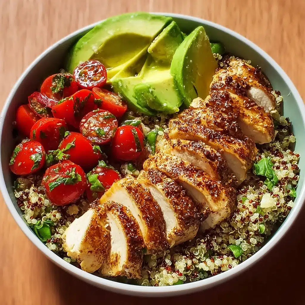 Avocado Chicken Quinoa Bowl Recipe - Recipe Image