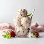 Roasted Strawberries & Sweet Lime Basil Ice Cream Recipe