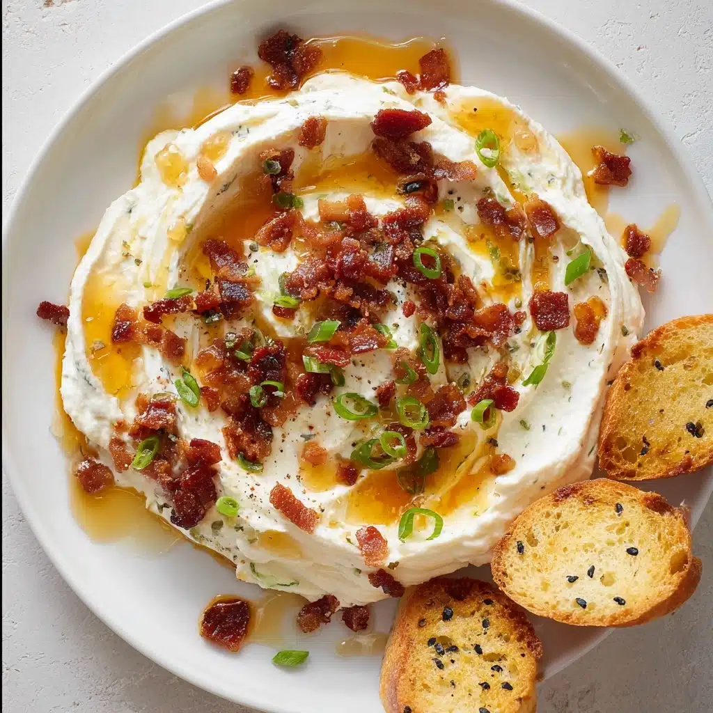 Hot Honey and Bacon Whipped Goat Cheese Recipe - Recipe Image