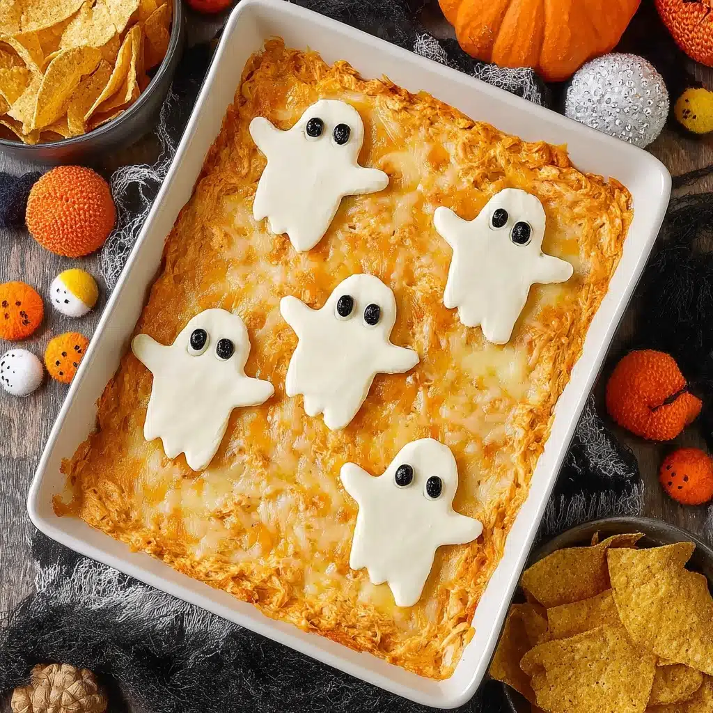 Halloween Buffalo Chicken Dip (Booffalo Dip) Recipe