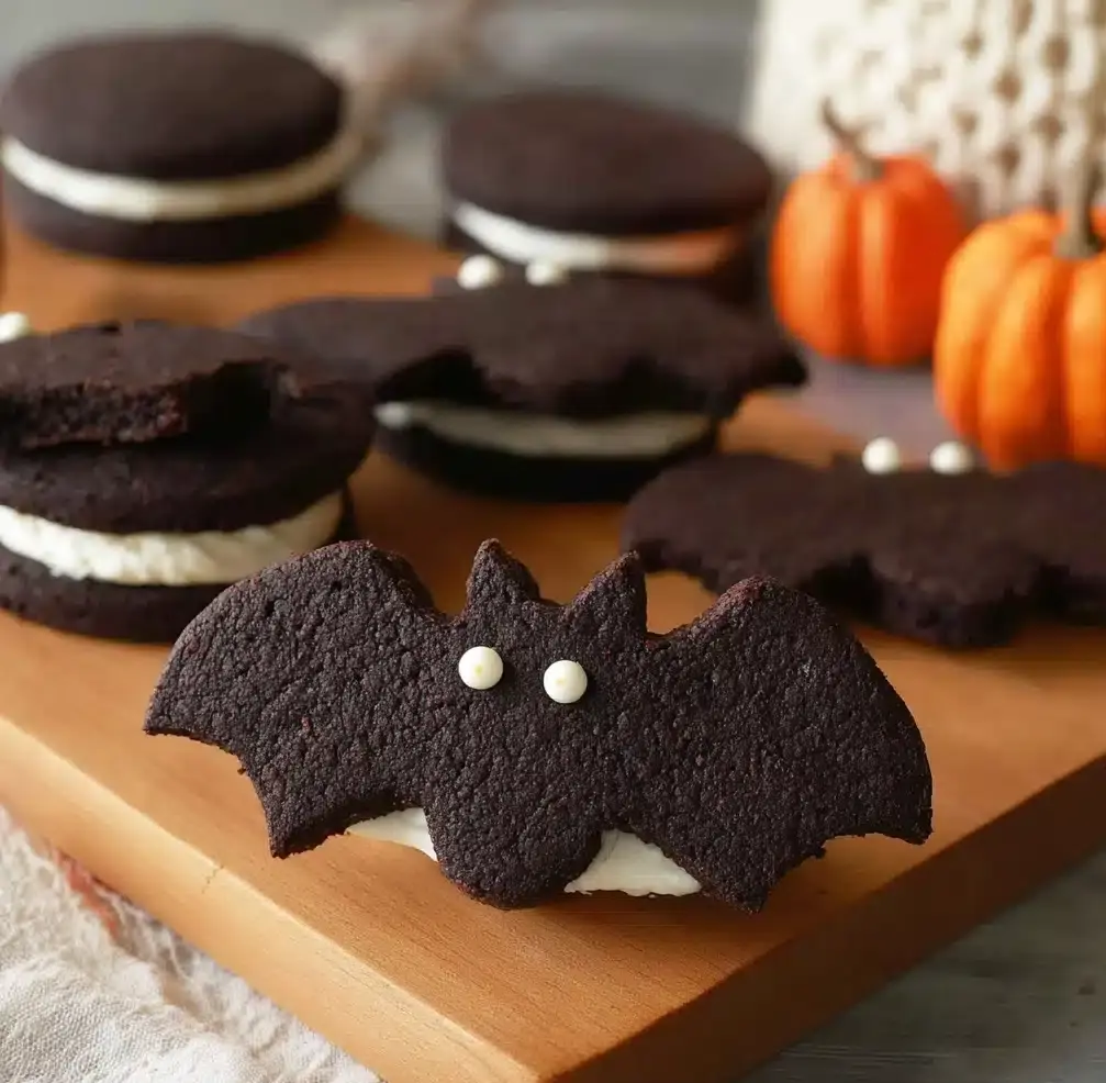 Oreo Style Bat Cookies Recipe