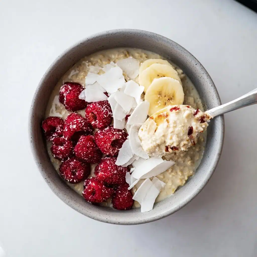 RASPBERRY COCONUT OVERNIGHT OATS Recipe - Recipe Image