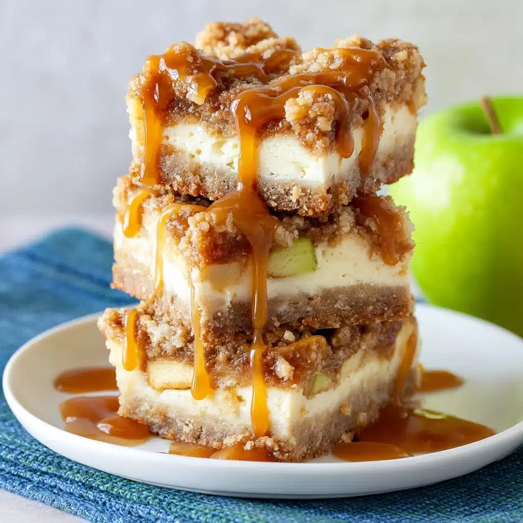 Caramel Apple Cheesecake Bars Recipe - Recipe Image