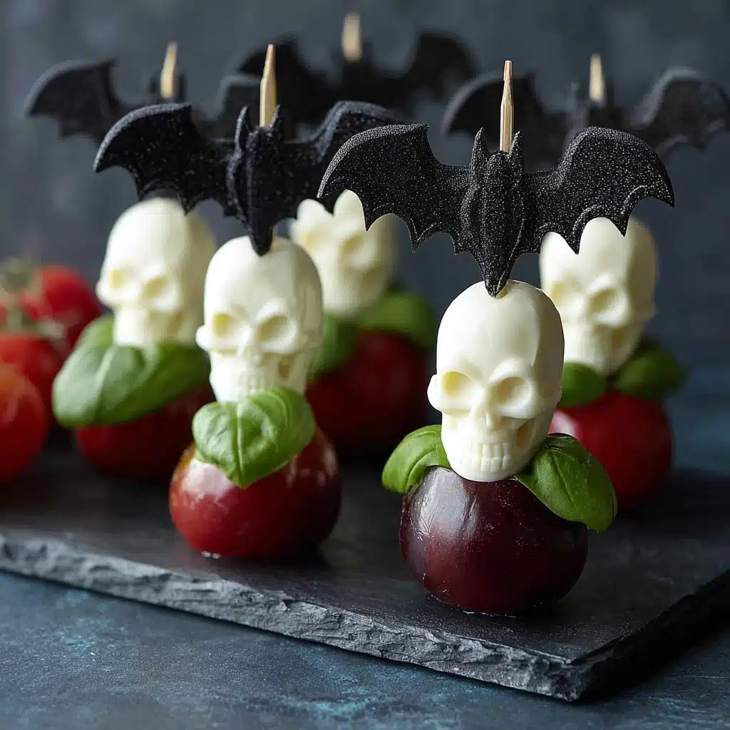 Caprese Skull Skewers Recipe - Recipe Image