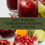 Easy Sparkling Pomegranate Mocktails Recipe