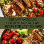 Avocado Chicken Quinoa Bowl Recipe