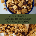 Orange Snack Mix with Dried Cranberries Recipe