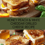 Honey Peach White Cheddar Grilled Cheese Sandwich Recipe